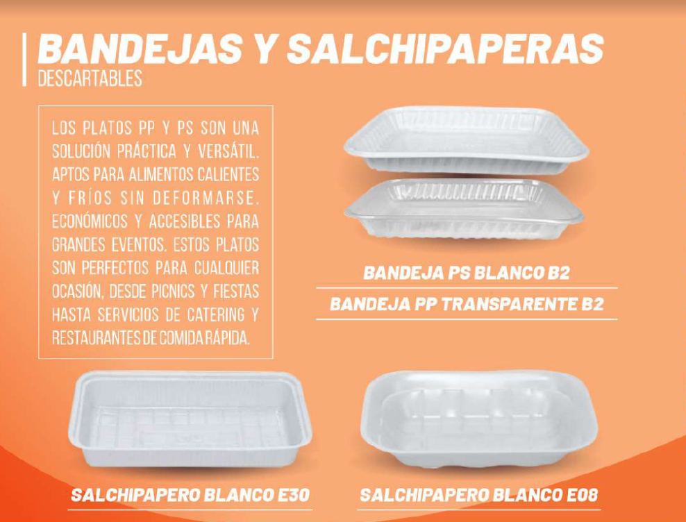 Bandejas y salchipaperas