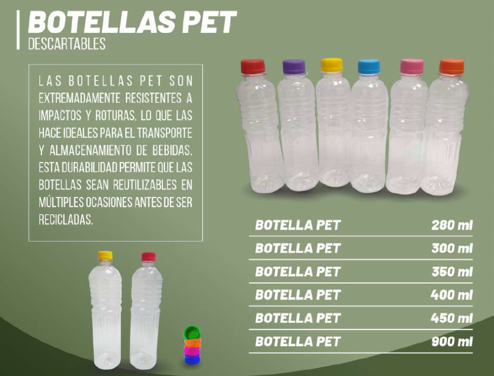 BOTELLAS PET DESCARTABLES